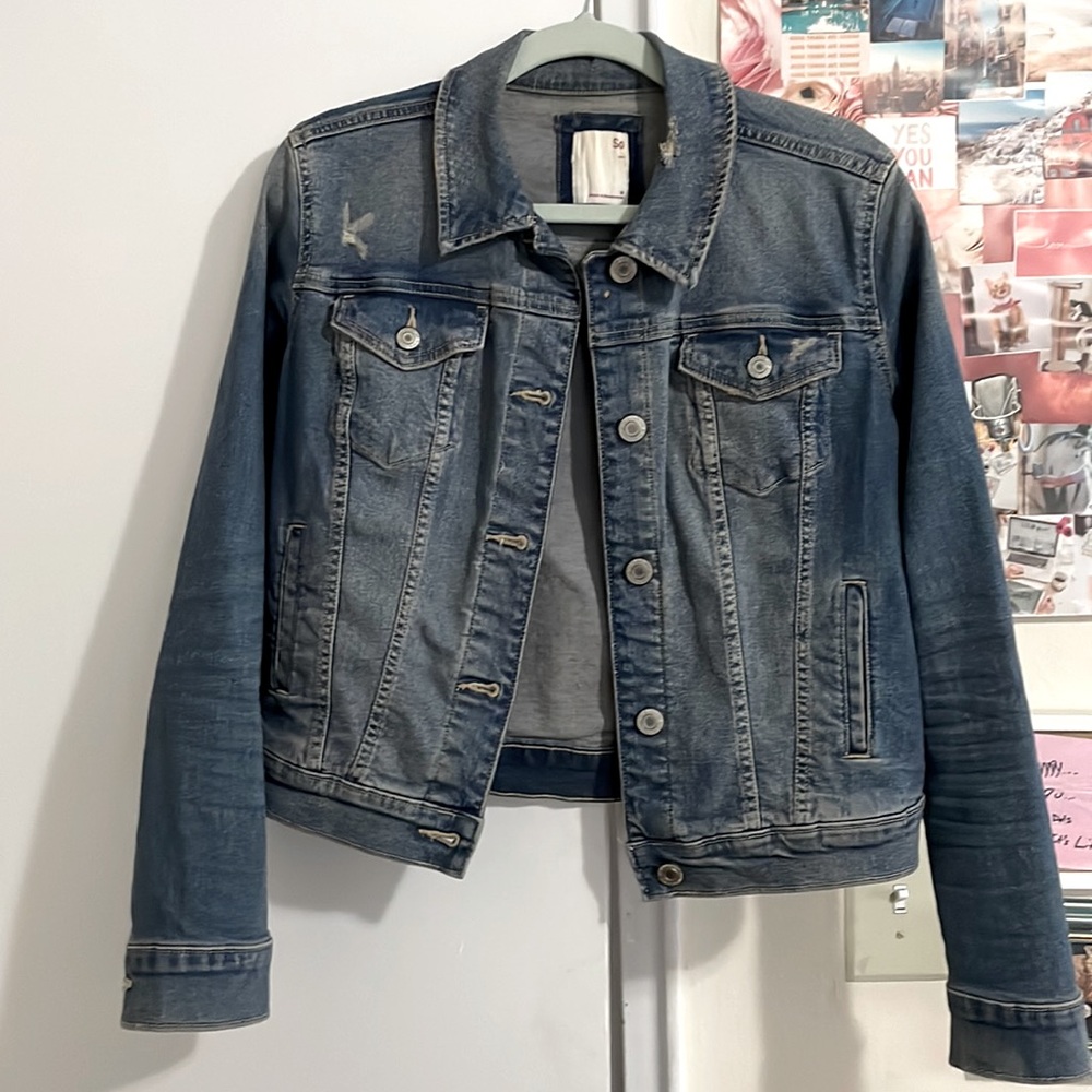 SO Distressed Denim jacket size M